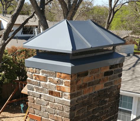 sheet metal chimney cap near me|build your own chimney cap.